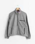 Silk Comfort Half Zip Pullover in Top Grey