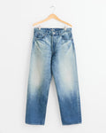 Selvedge Denim Wide Pant in Faded Indigo