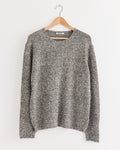 Airy Silk Wool Knit Pullover in Top Black