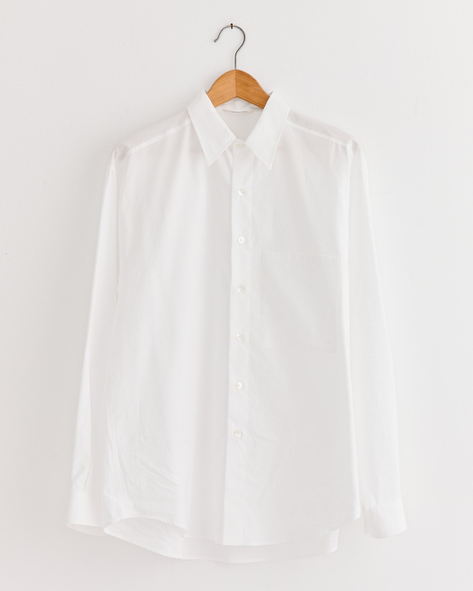 Finx Twill Big Shirt in White