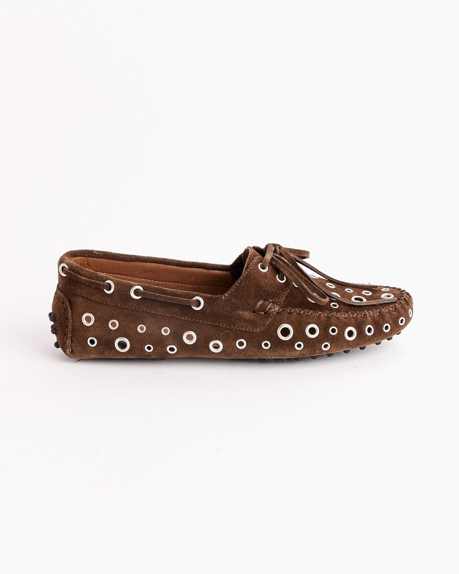 Car Eyelets Shoes in Brown