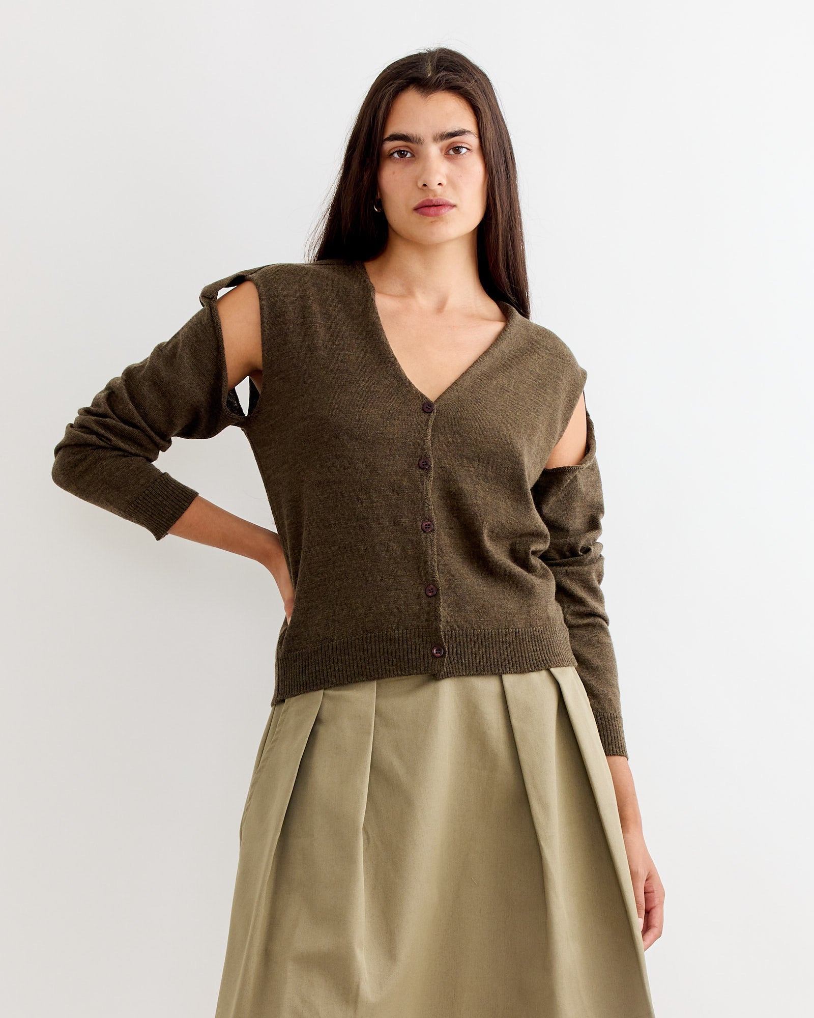 Coucou Cardigan in Brown