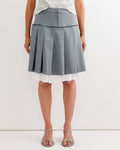 Tailored Midi Skirt in Grey