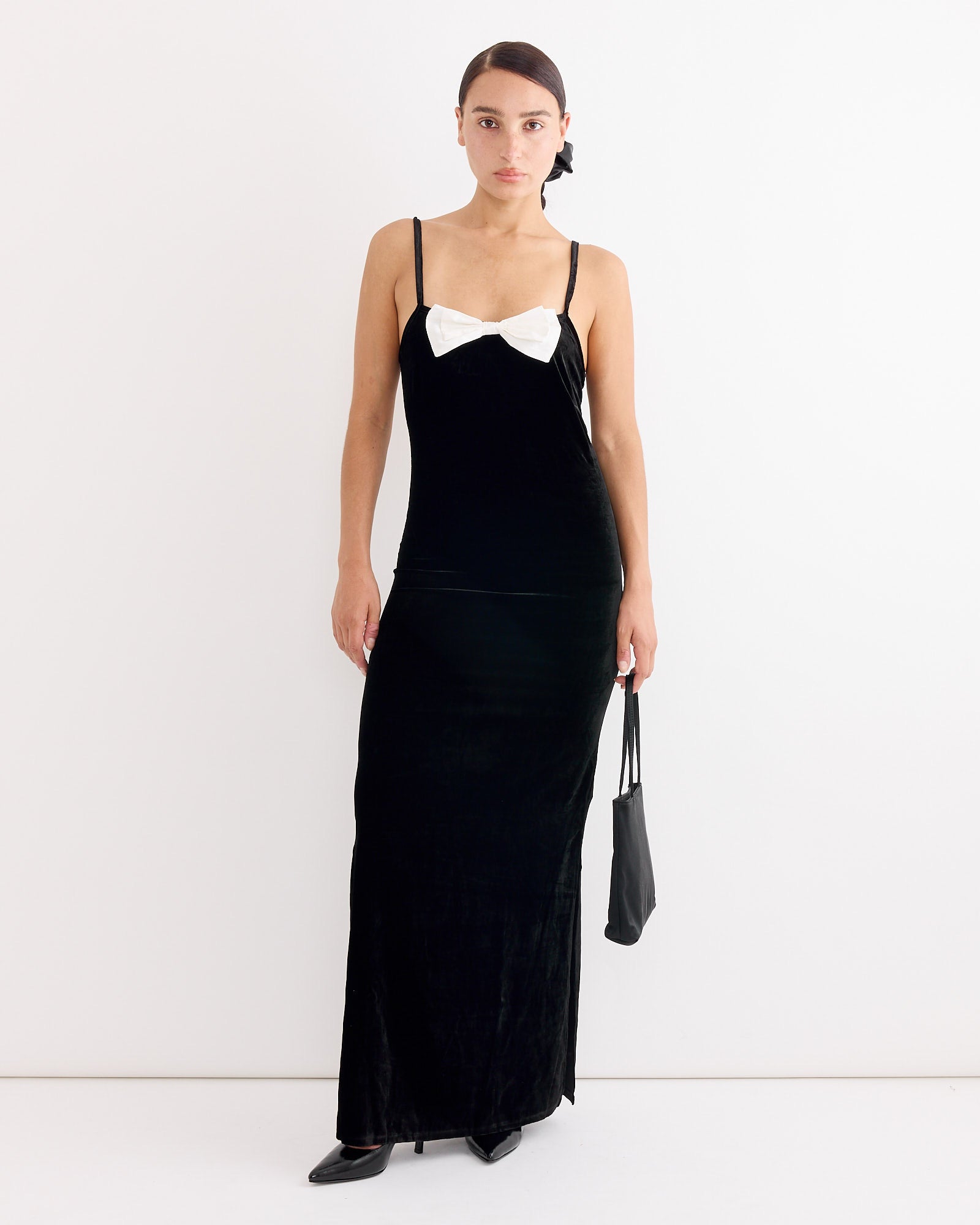 Antoinette Dress in Black/Ivory
