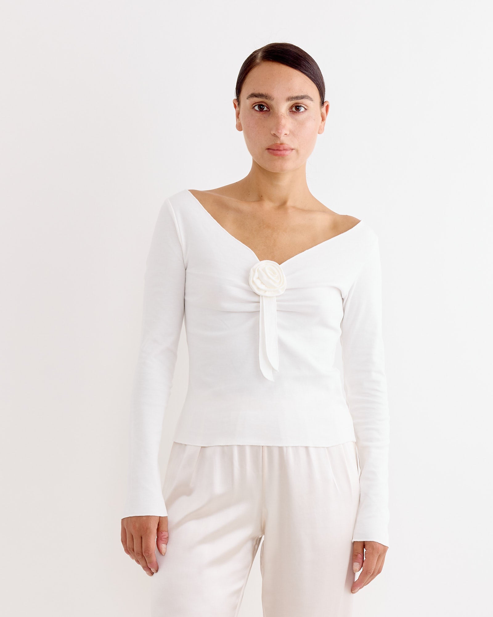 Gretchen Tee in White
