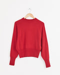 Single Wool Sweater in Red