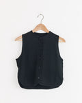 Merino Wool Waistcoat in Black