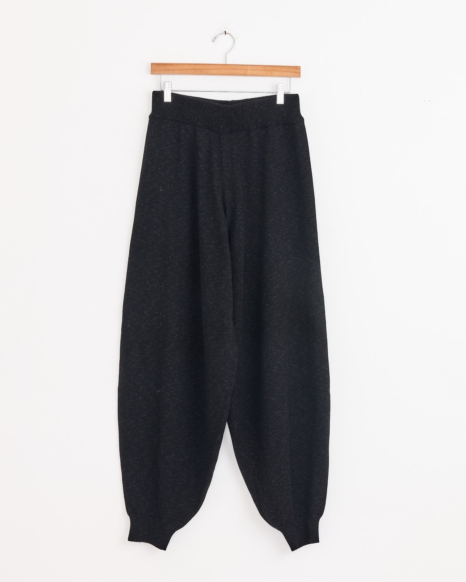 Flecked Cotton Pant in Anthracite