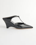 Victoria T-Bar Wedge in Black