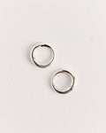 Medium Nouveau Hoops in Sterling Silver