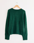Alpaca Blend Wholegarment Knit in Green