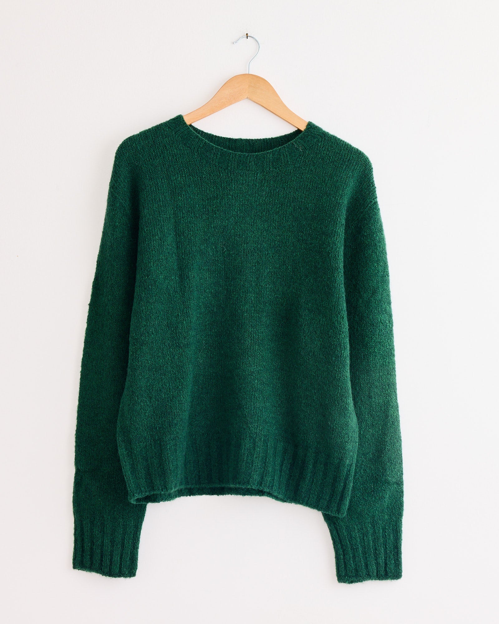 Alpaca Blend Wholegarment Knit in Green