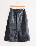 Faux Leather Skirt in Black