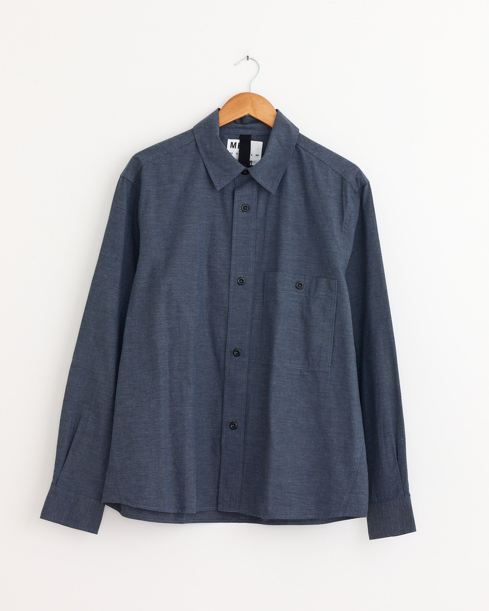 Overall Shirt in Uniform Blue