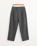Stitch Pleat Trouser in Charcoal