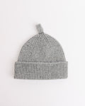 Simple Ribbed Beanie in Grey