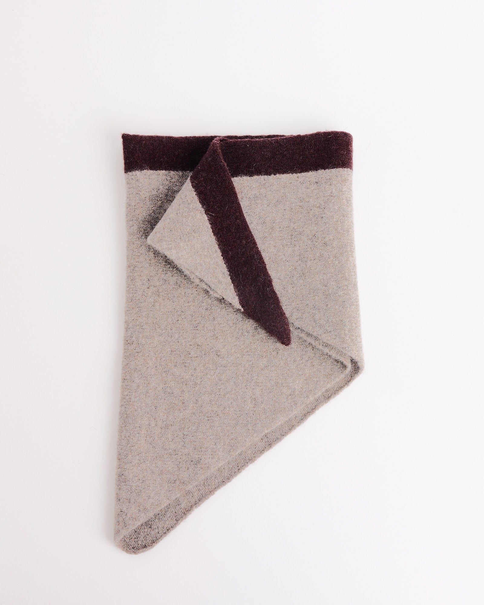 Tipped Scout Scarf in Pebble/Mahogany