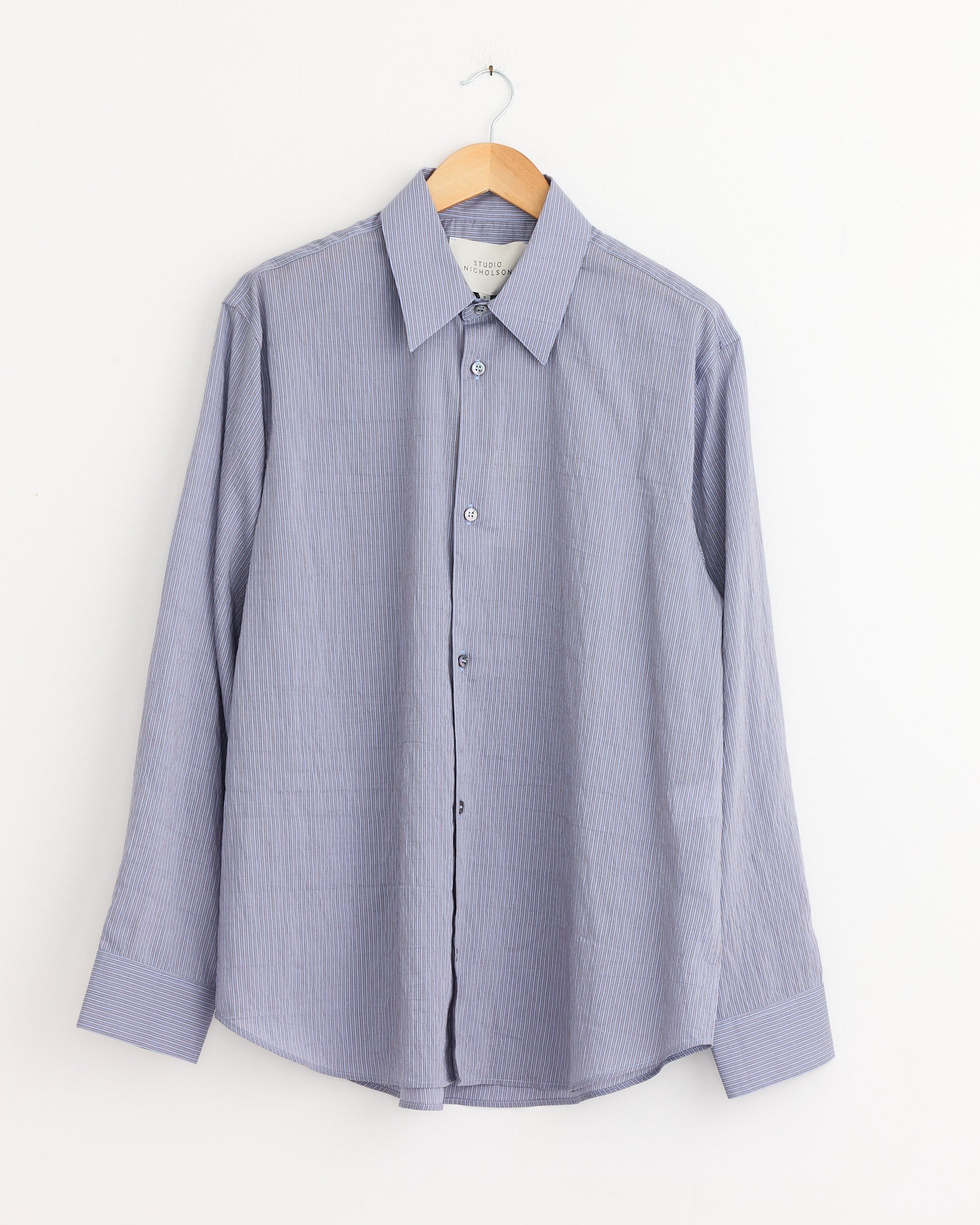 View Shirt in Lilac Stripe