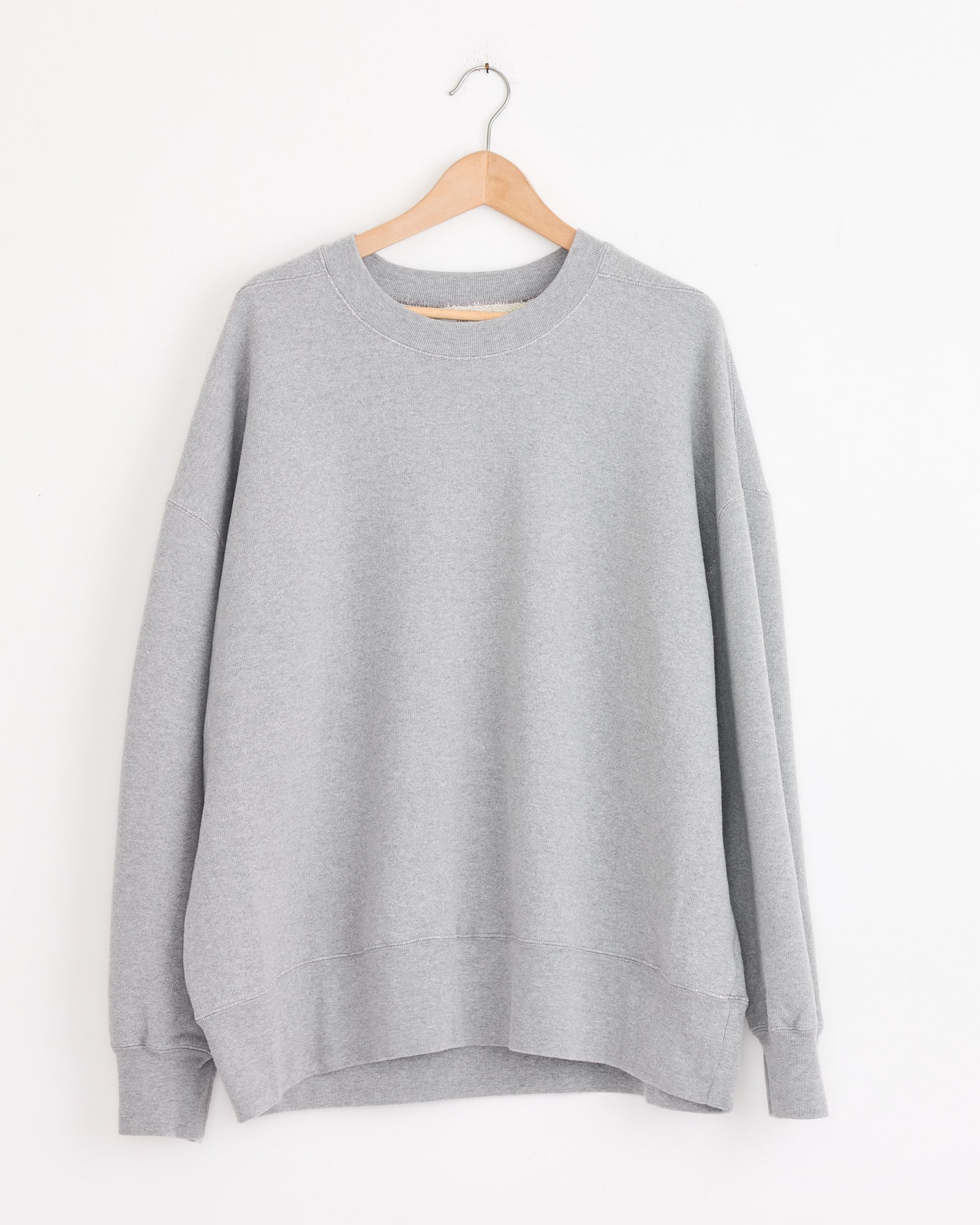 Studio Nicholson x BEAMS PLUS Holly Crewneck in Grey Marl