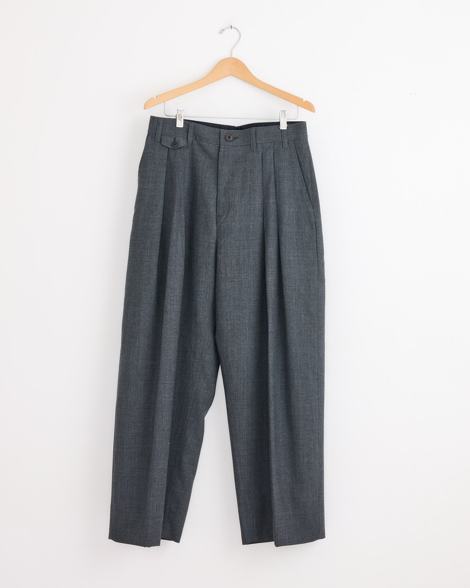 Studio Nicholson x BEAMS PLUS Alvy Pant in Charcoal Marl