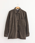 Corduroy Shirt Jacket in Khaki Brown