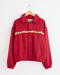 Rishikesh Jacket in Red/Gold/Ecru