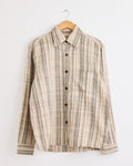 Box Striped Shirt in Black/Ecru