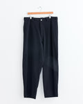 Silk Nep Trouser in Black