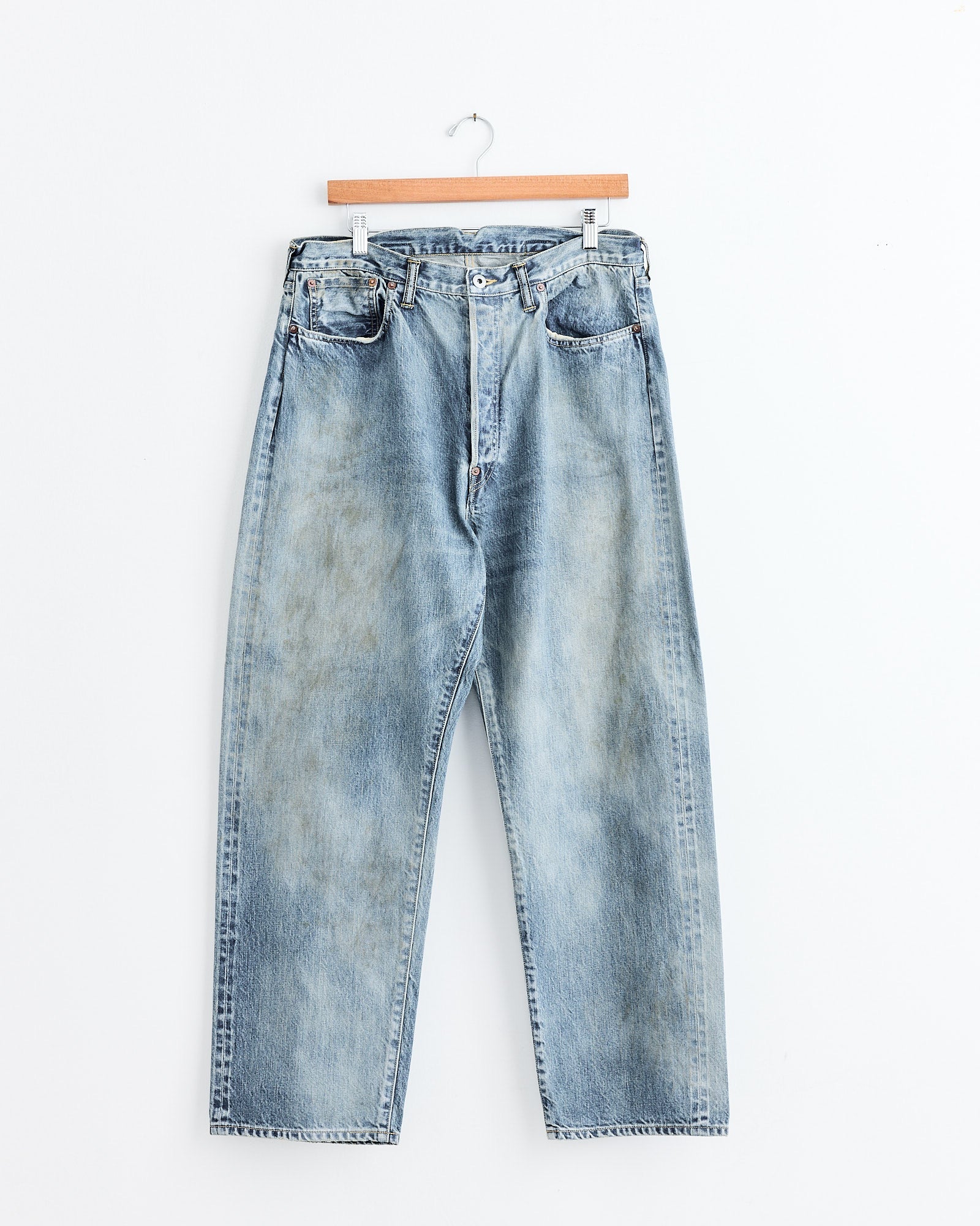 No.37 Washed Wide Denim Pant in Indigo