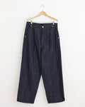 Pleated Jeans in Indigo
