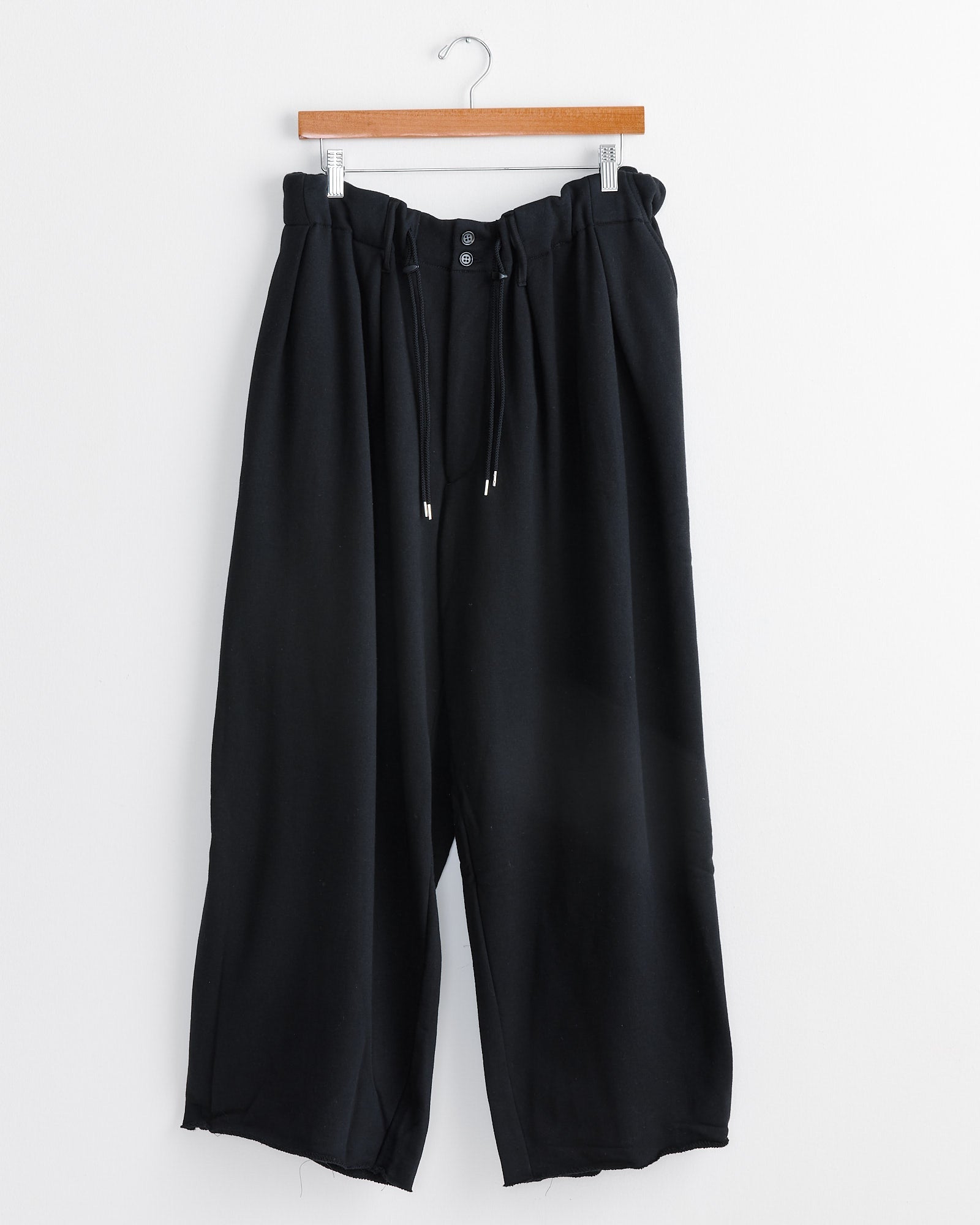 French Terry Circular Pant in Black