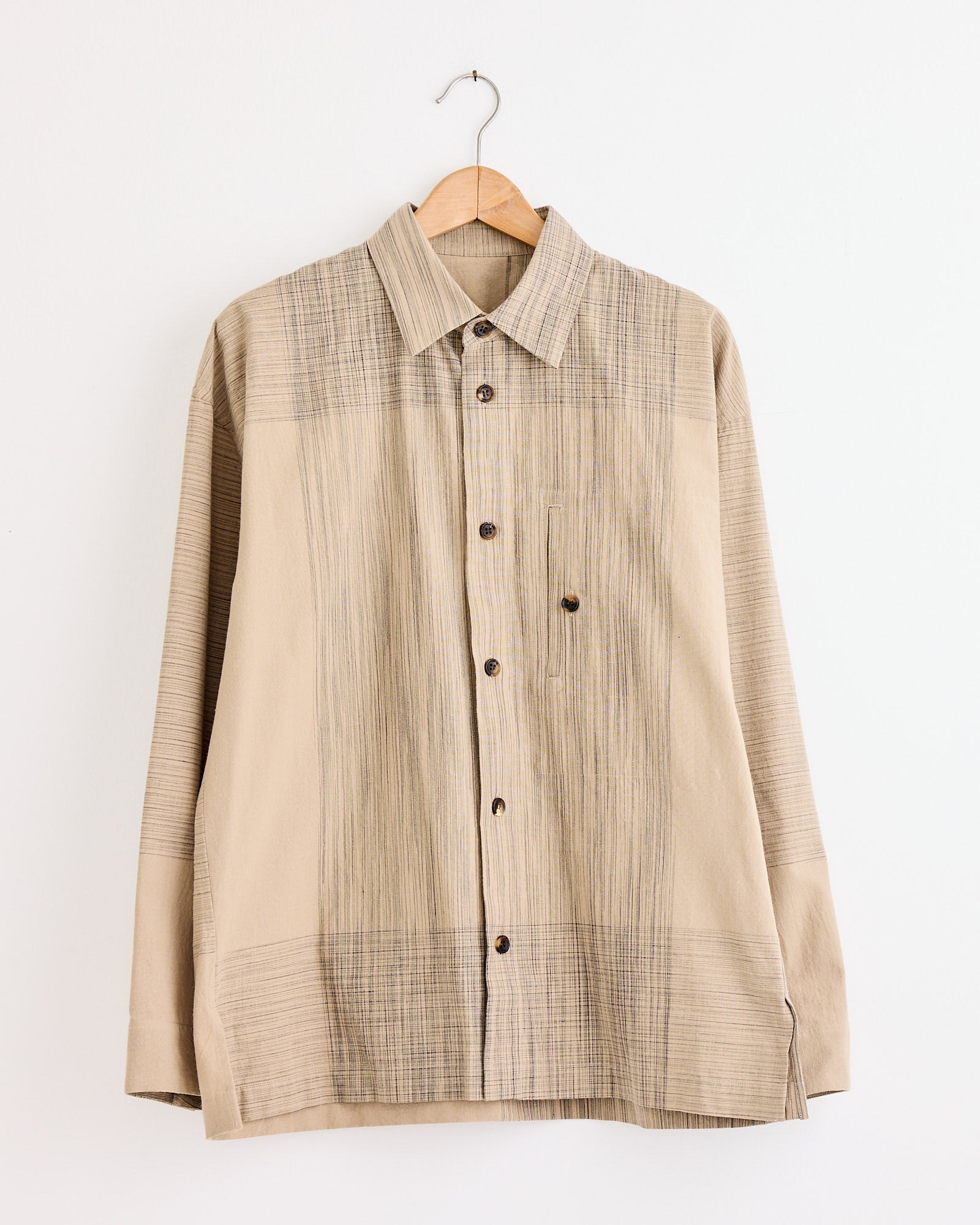 Kasuri Shirt in Beige