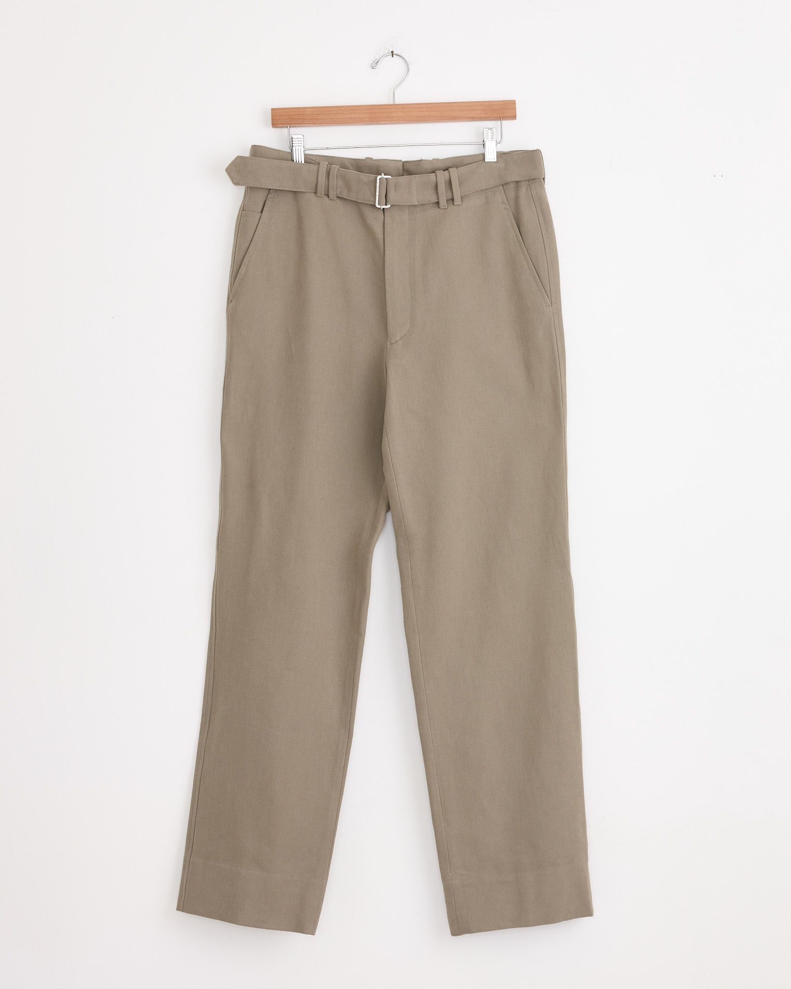 Plain Front Washable Trouser in Taupe