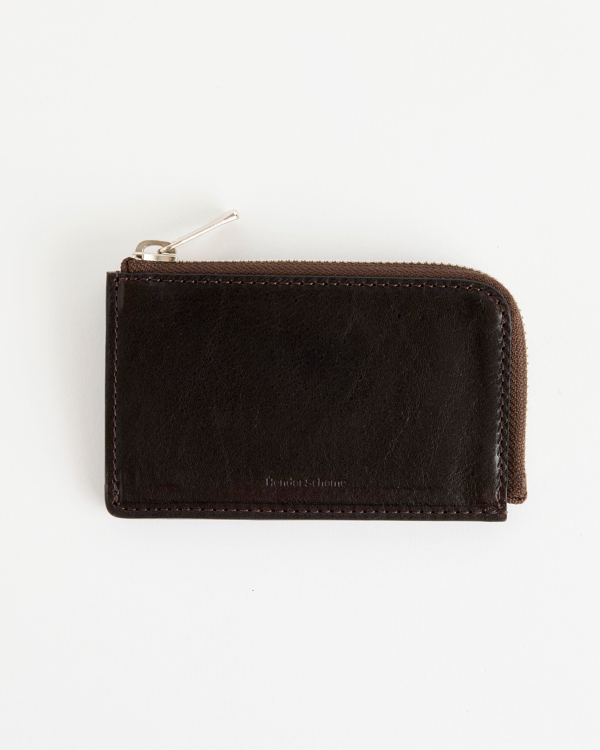 L Zip Wallet in Chocolate