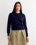 Bow Sweater in Navy