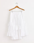 Ruffled Skirt in White