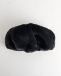 Faux Fur Beret in Black