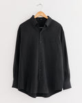 Silk Wool Shirt in Black