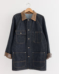 Cale Cotton Silk Denim Jacket Blue