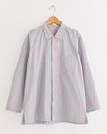 80s Stripe Shirt in Blue/Burgundy