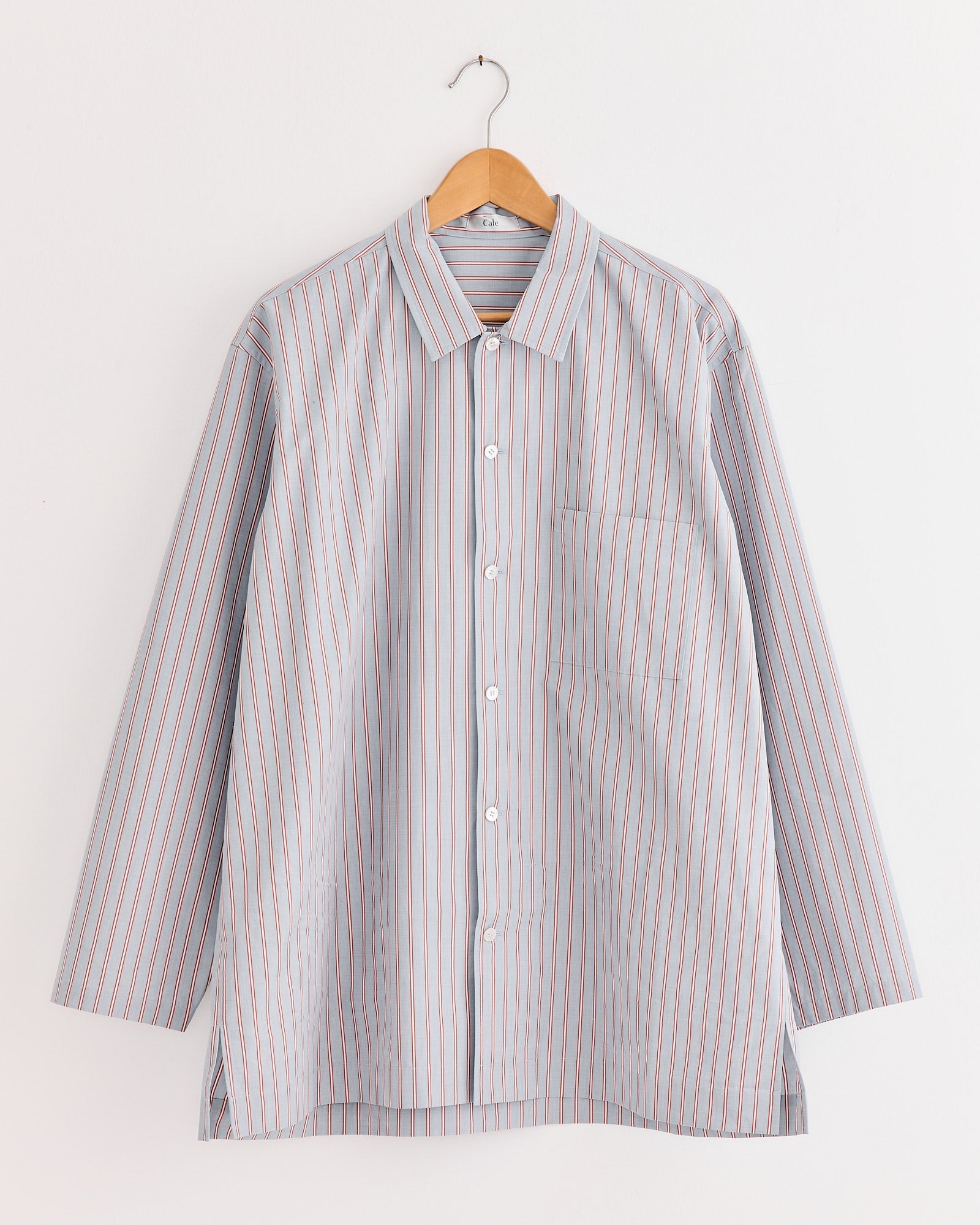 80s Stripe Shirt in Blue/Burgundy