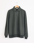 120 Air Wool Fleece Polo in Khaki