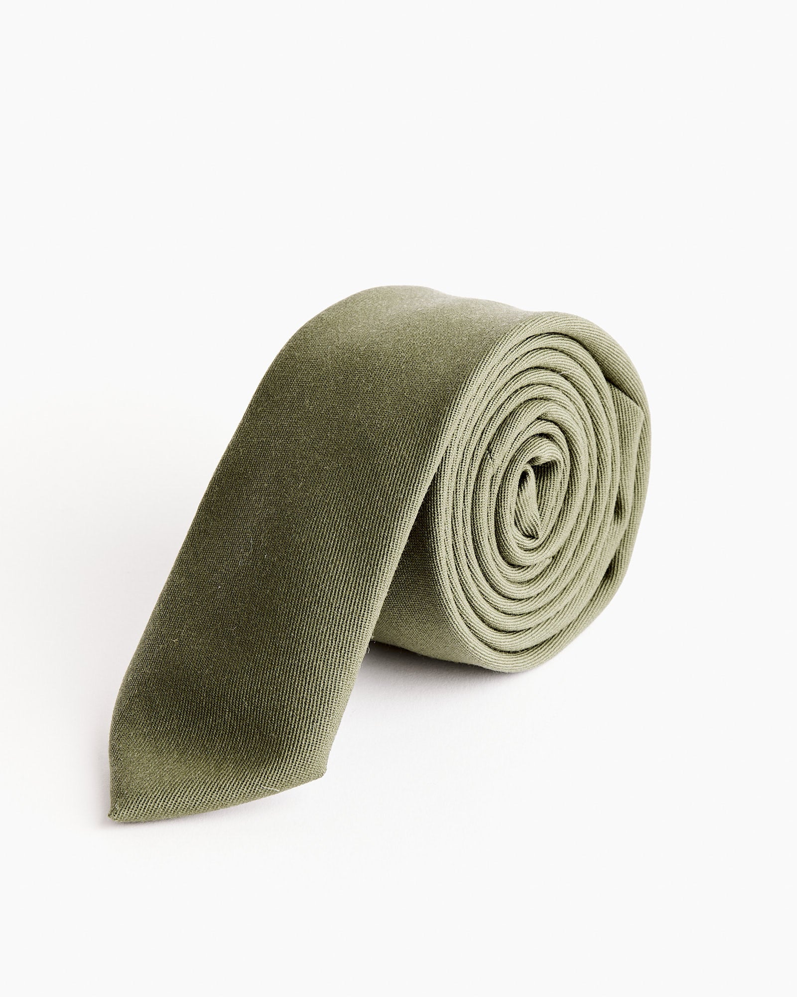 Tie in Wool Gabardine Sage