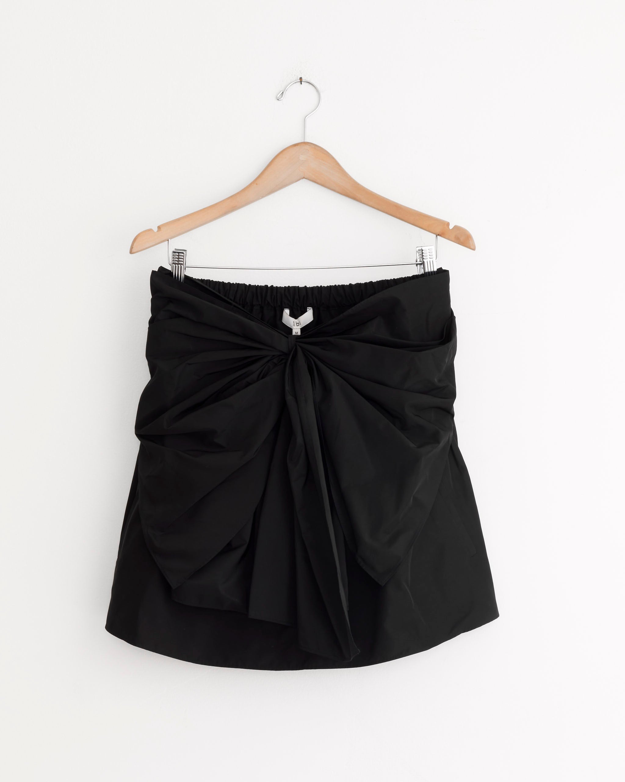 Italian Sporty Strapless Top in Black