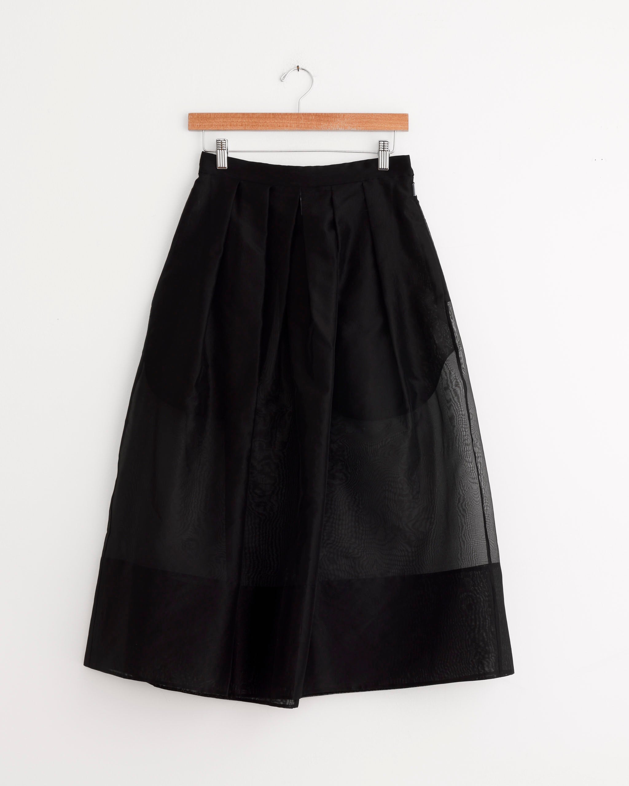 Organza Full Skirt in Black