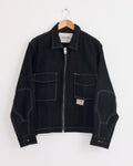 555 Jacket in Black Wonky Wear