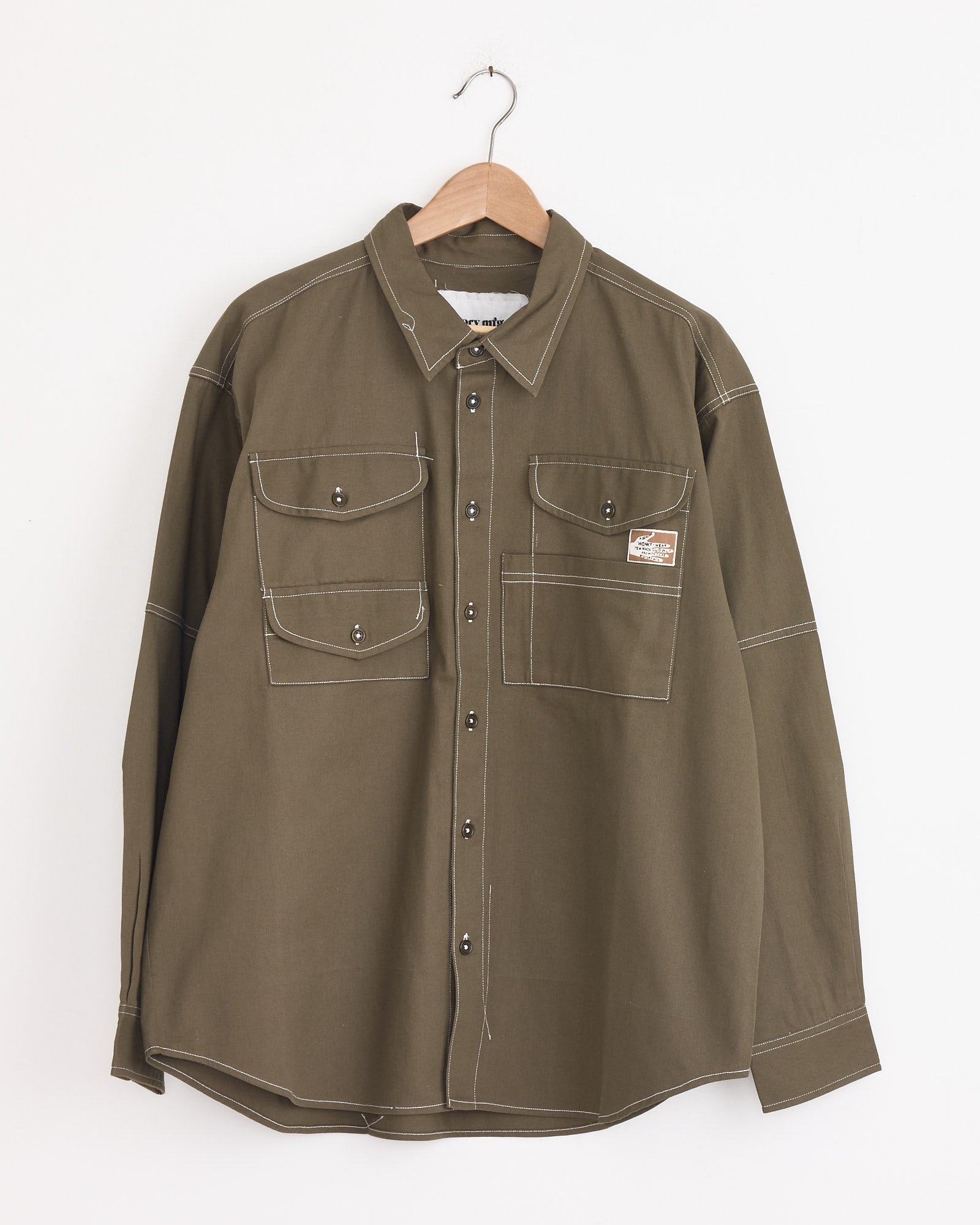 Harvest Shirt in Khaki Wonky Wear