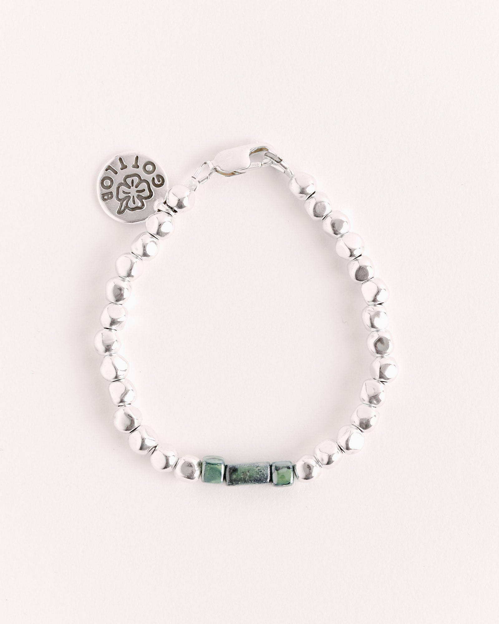 Edition 6 in Silver/Enamel Green