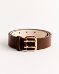 Mini Hutch Belt in Mahogany/Gold