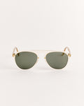 F-36 Polarized Mineral Glass Sunglasses in Champagne